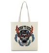 Эко-сумка Born to ride burning eyes Бежевый фото