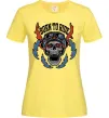 Женская футболка Born to ride burning eyes Лимонный фото