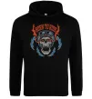 Чоловіча толстовка (худі) Born to ride burning eyes Чорний фото