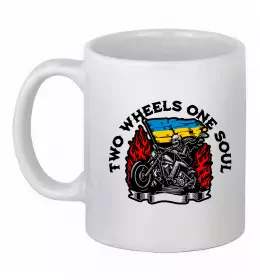 Чашка керамическая Череп з бородою Белый фото