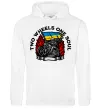 Женская толстовка (худи) Two wheels one soul Белый фото