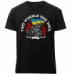 Мужская премиум футболка Two wheels one soul Черный фото