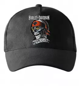 Кепка Harley Davidson skull Черный фото