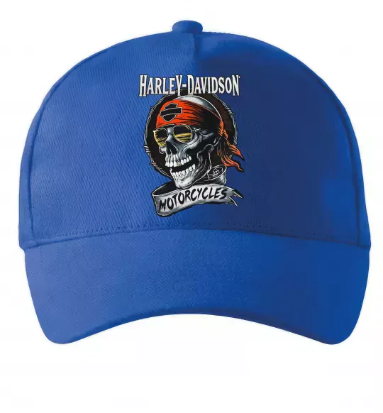 Кепка Harley Davidson motorcycles Яскраво-синій фото