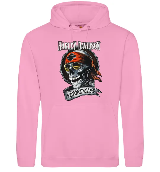 Жіноча толстовка (худі) Harley Davidson motorcycles Рожевий фото