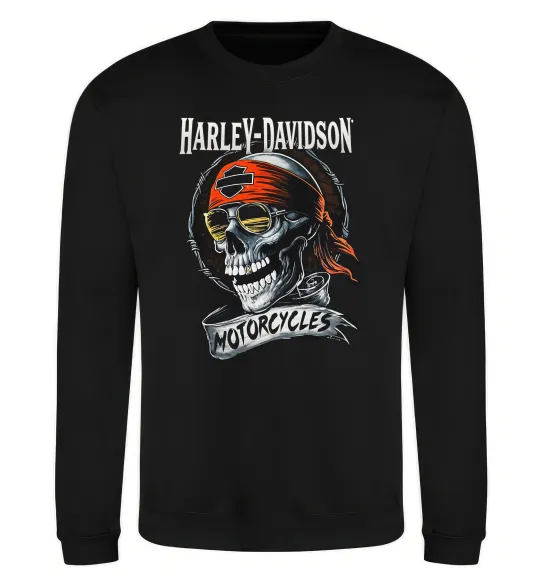 Світшот Harley Davidson motorcycles Чорний фото