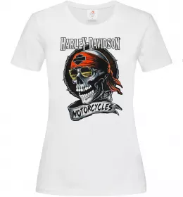 Жіноча футболка Harley Davidson motorcycles Білий фото