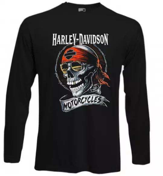 Лонгслив Harley Davidson motorcycles Черный фото