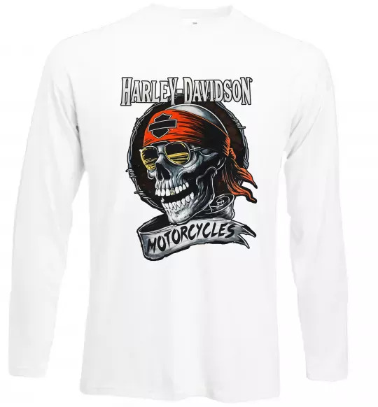 Лонгслив Harley Davidson motorcycles Белый фото