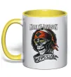 Чашка с цветной ручкой Harley Davidson motorcycles Солнечно желтый Чашка с цветной ручкой Harley Davidson motorcycles Солнечно желтый фото