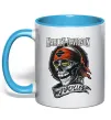 Чашка с цветной ручкой Harley Davidson motorcycles Голубой Чашка с цветной ручкой Harley Davidson motorcycles Голубой фото
