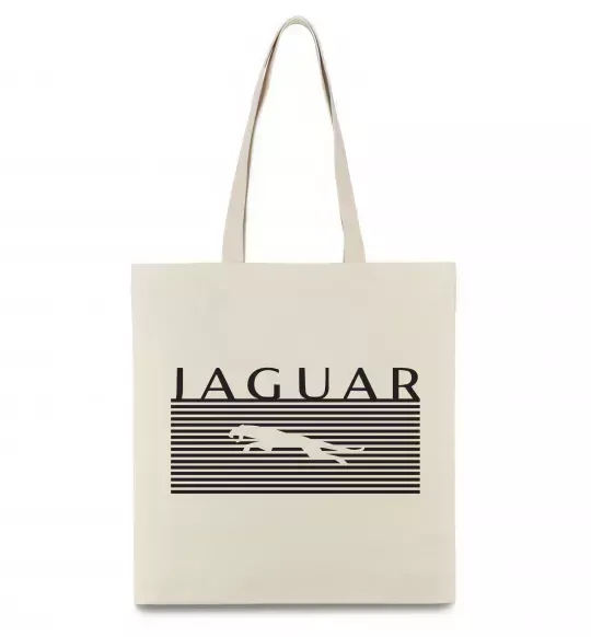 Эко-сумка Jaguar полоси Бежевый фото
