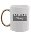 Чашка с цветной ручкой Jaguar полоси Золото Чашка с цветной ручкой Jaguar полоси Золото фото