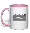 Чашка с цветной ручкой Jaguar полоси Нежно розовый Чашка с цветной ручкой Jaguar полоси Нежно розовый фото