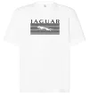 Футболка Оверсайз Jaguar полоси Белый Футболка Оверсайз Jaguar полоси Белый фото