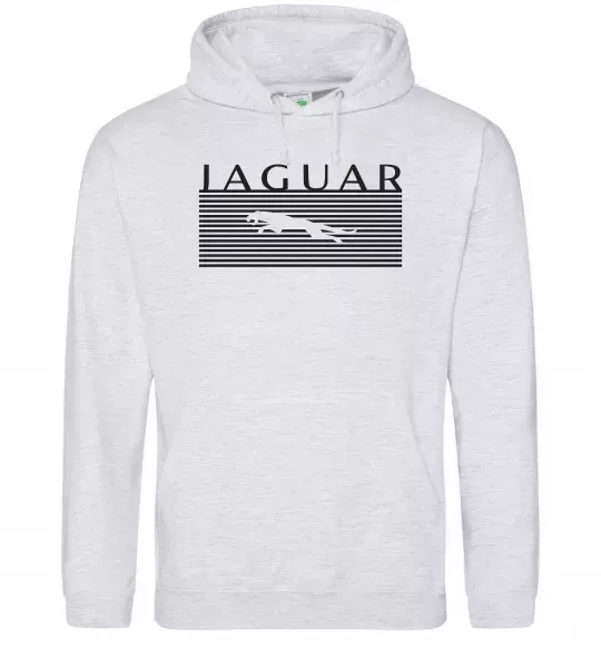 Чоловіча толстовка (худі) Jaguar полоси Сірий меланж фото