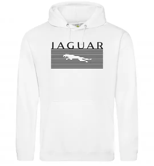 Женская толстовка (худи) Jaguar полоси Белый фото