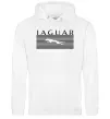 Женская толстовка (худи) Jaguar полоси Белый фото