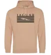 Женская толстовка (худи) Jaguar полоси Песочный фото