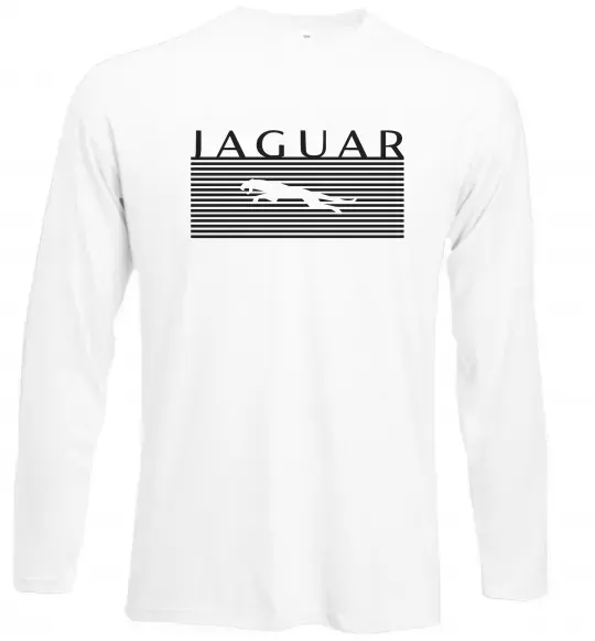 Лонгслив Jaguar полоси Белый фото