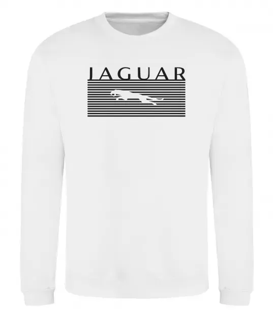 Свитшот Jaguar полоси Белый фото