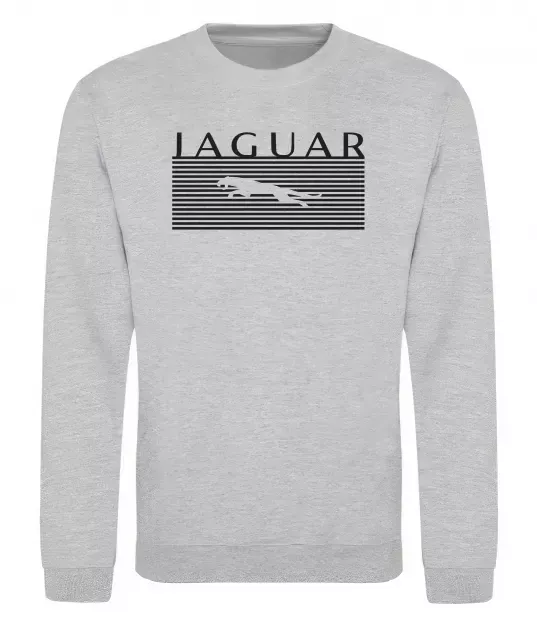 Свитшот Jaguar полоси Серый меланж фото