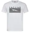 Чоловіча футболка Jaguar полоси Білий Чоловіча футболка Jaguar полоси Білий фото