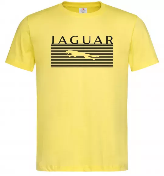 Чоловіча футболка Jaguar полоси Лимонний фото