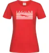 Жіноча футболка Jaguar полоси Червоний фото