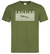 Чоловіча футболка Jaguar полоси Оливковий Чоловіча футболка Jaguar полоси Оливковий фото