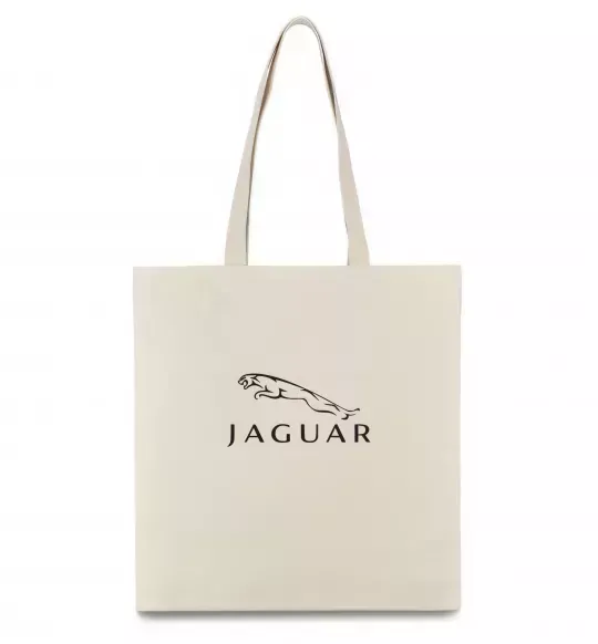 Эко-сумка Jaguar logo та назва Бежевый фото