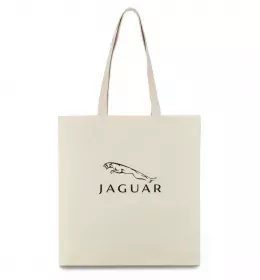 Эко-сумка Jaguar logo та назва Бежевый фото
