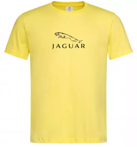 Чоловіча футболка Jaguar logo та назва Лимонний фото