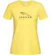 Жіноча футболка Jaguar logo та назва Лимонний Жіноча футболка Jaguar logo та назва Лимонний фото
