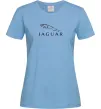 Жіноча футболка Jaguar logo та назва Блакитний Жіноча футболка Jaguar logo та назва Блакитний фото