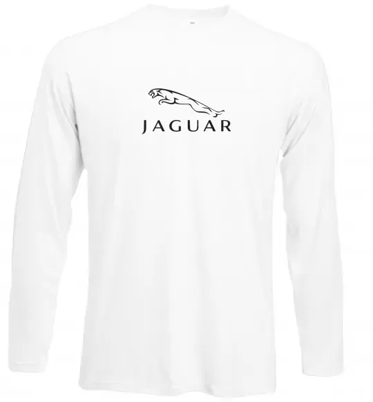 Лонгслив Jaguar logo та назва Белый фото