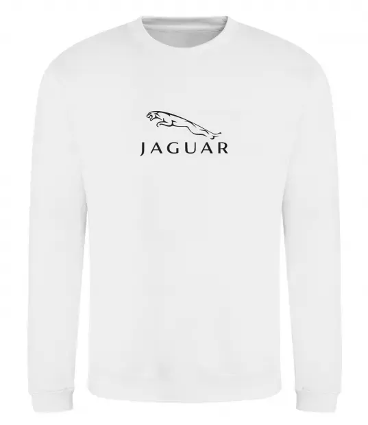 Світшот Jaguar logo та назва Білий фото