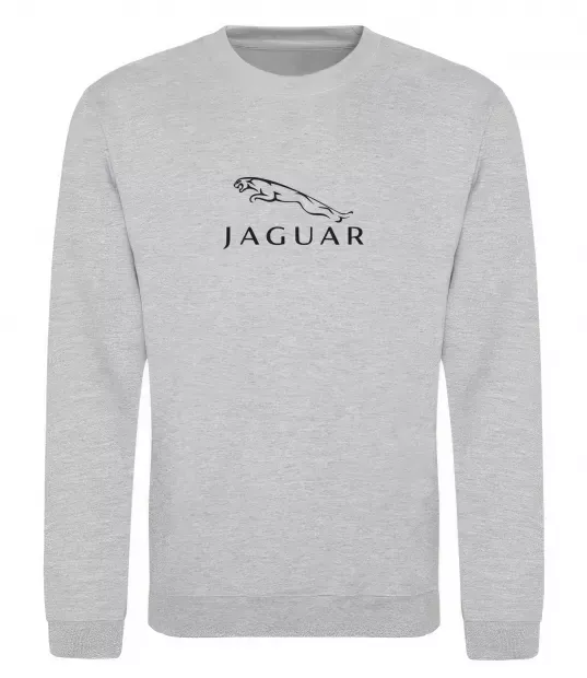 Світшот Jaguar logo та назва Сірий меланж фото