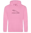 Женская толстовка (худи) Jaguar logo та назва Розовый фото