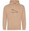 Жіноча толстовка (худі) Jaguar logo та назва Пісочний Жіноча толстовка (худі) Jaguar logo та назва Пісочний фото