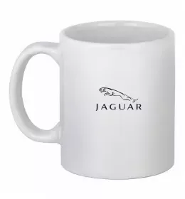 Чашка керамическая You can drive Jaguar Белый фото