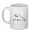 Чашка керамічна Jaguar logo та назва Білий фото