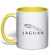 Чашка с цветной ручкой Jaguar logo та назва Лимонный фото