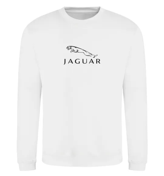 Свитшот Jaguar logo та назва Белый фото