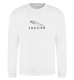 Свитшот Jaguar logo та назва Белый фото