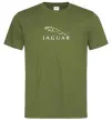 Чоловіча футболка Jaguar logo та назва Оливковий Чоловіча футболка Jaguar logo та назва Оливковий фото