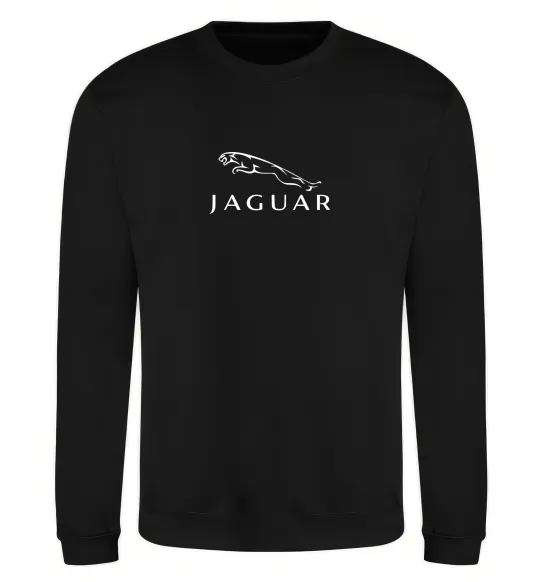 Свитшот Jaguar logo та назва Черный фото