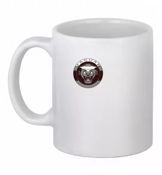 Чашка керамічна Jaguar значок Білий фото