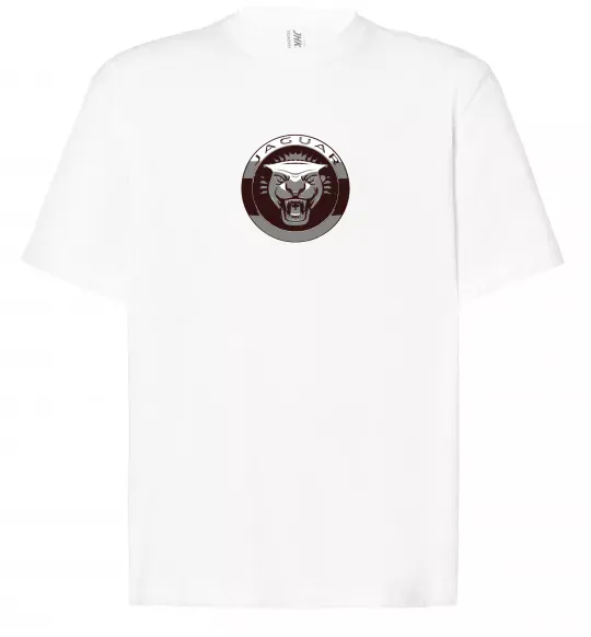 Футболка Оверсайз Jaguar значок Белый фото