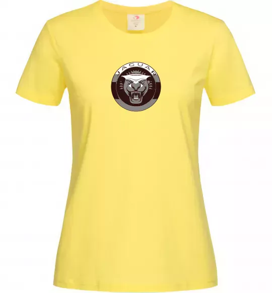 Женская футболка Jaguar значок Лимонный фото